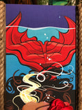 MeduSirena the Fire Eating Mermaid, Ltd Ed Gravel Art Panel