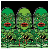 GillMan Triple Feature Giclée Art Print - Black