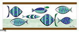 Atomic Fish Gravel Art - Green and Blue