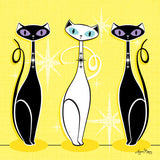 Atomic Cat Shower Curtain