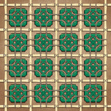 Chinese Tile Shower Curtain