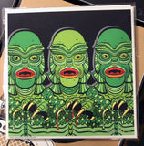 GillMan Triple Feature Giclée Art Print - Black