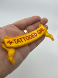The Tattooed Girl - Sideshow Banner Necklace and Earrings Set