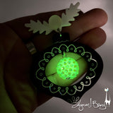 Shiny Brite Ornaments - Gothy Earring and Brooch Set