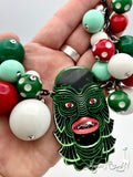 Holiday Bubble Creature Necklace and Earrings Set