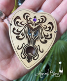 Haunted Mansion Planchette Necklace and Victorian Hand Earrings