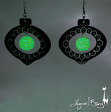 Shiny Brite Ornaments - Gothy Earring and Brooch Set
