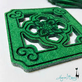 Jade Tile Coaster / Chinese Tile Coasters