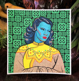 Turquoise Girl Giclée Print