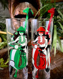 Set of 5 - Fez Dome Swizzle Sticks for Tiki Underground “Scooter Girl” Glasses