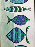 Atomic Fish Gravel Art - Green and Blue