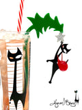 Bad Cat Christmas Swizzle Sticks