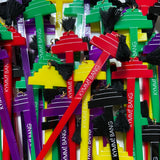 Set of 5 - Fez Dome Swizzle Sticks for Tiki Underground “Scooter Girl” Glasses