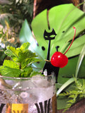 Black Cat Swizzle Sticks