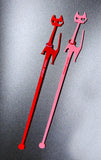 Valentine’s Cat Swizzle Sticks