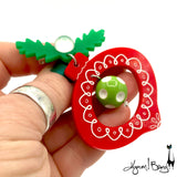 Shiny Brite Ornaments - Brooches