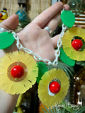 Pineapple Upside Down Cake - Earrings / Necklace / Brooch