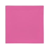 Puffer Fish - Pink on Orange, Premium Pillow Cover