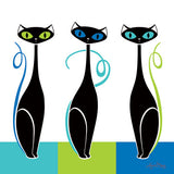 Mod Cat Shower Curtain