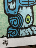 Tiki tOny Ltd Ed Gravel Art Panel