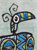 Tiki tOny Ltd Ed Gravel Art Panel