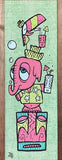 Tiki tOny Ltd Ed Gravel Art Panel