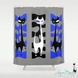 Roxy Cat Shower Curtain