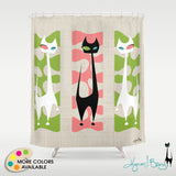 Roxy Cat Shower Curtain