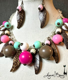 Palm Spritz Necklace & Earring Set