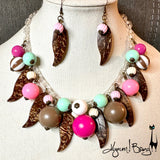 Palm Spritz Necklace & Earring Set