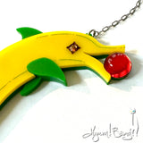 Banana Dolphin Necklace