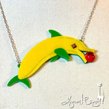 Banana Dolphin Necklace