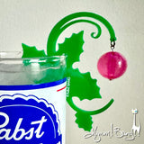 Holly Cocktail Garnish Clip - Pink