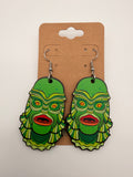 Creature from the Black Lagoon Wood Earrings