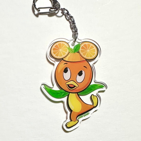 Orange Bird Acrylic Keychain