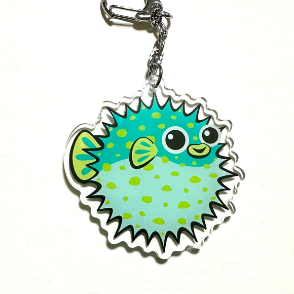 Pufferfish Acrylic Keychain