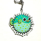 Pufferfish Acrylic Keychain