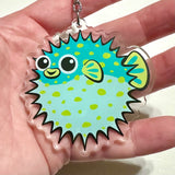 Pufferfish Acrylic Keychain