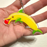 Banana Dolphin Acrylic Keychain
