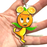 Orange Bird Acrylic Keychain
