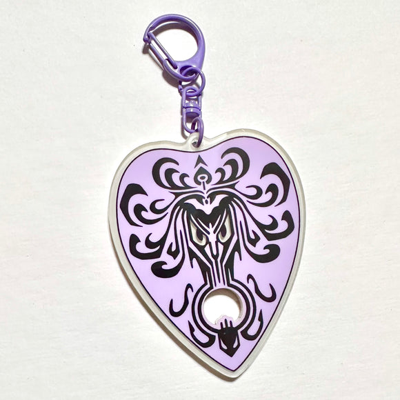 Haunted Mansion Planchette Glow in the Dark Acrylic Keychain