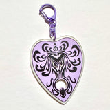 Haunted Mansion Planchette Glow in the Dark Acrylic Keychain