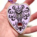 Haunted Mansion Planchette Glow in the Dark Acrylic Keychain