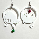 Holiday Kitty Mischief Earrings