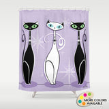 Atomic Cat Shower Curtain