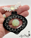 Shiny Brite Ornaments - Gothy Earring and Brooch Set