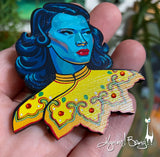 Turquoise Girl Brooch