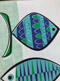 Atomic Fish Gravel Art - Green and Blue