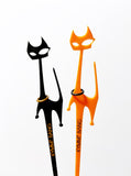 Halloween Cat Swizzle Sticks