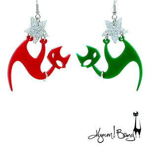 Bad Cat Christmas - Earrings